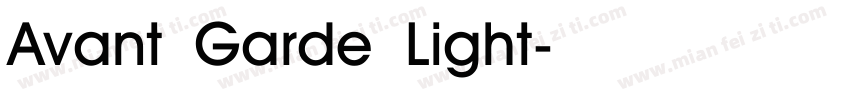 Avant Garde Light字体转换